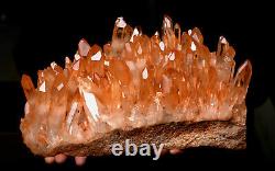 16.7lb Naturel Rare Belle Peau Rouge Quartz Cristal Cluster Specimen