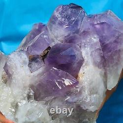1730g Huge Naturel Pourpre Quartz Cristal Cluster Rough Specimen Healing 422