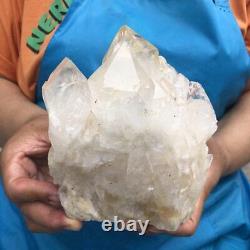 1760G Groupe de cristaux de quartz clair naturel - spécimen minéral guérit