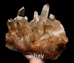 18.8lb Naturel Clair Smoky Quartz Cristal Cluster Point De Guérison Minéral