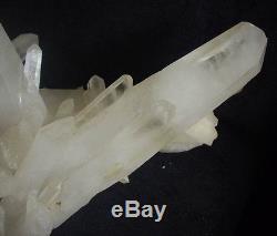 19.0lb Natural Clear White Quartz Cristal Cluster Points Original Tibétain