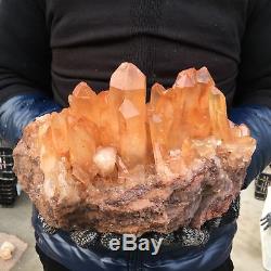 19.58lb Cluster Naturel Spécimen Minéral Cristal De Quartz Point De Guérison Ap4576