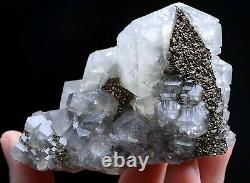 193g Natural Rare Benz Calcite & Pyrite Cristal Cluster Mineral Specimen /chine