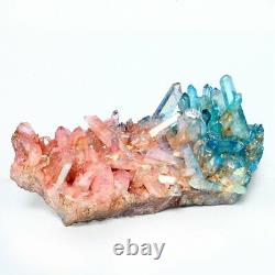 1942g Magnifique Cristal Coloré Cluster Minéral Specimen Quartz Décoration