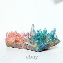 1942g Magnifique Cristal Coloré Cluster Minéral Specimen Quartz Décoration