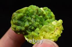 19g Naturel Vert Autunite Cristal Cluster Rare Affichage Minéral Spécimen Chine
