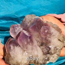 2,17LB Cluster de cristal d'améthyste naturelle, spécimen de cristal de quartz pour restauration