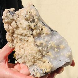 2.18LB Agrégat de cristaux de calcite naturelle spécimen minéral de quartz guérison