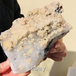 2.18LB Agrégat de cristaux de calcite naturelle spécimen minéral de quartz guérison