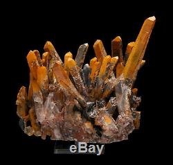 2.1lb Jaune Naturel Cristal Cluster Et Forme De Fleur Spécularite Minérale Spécimen