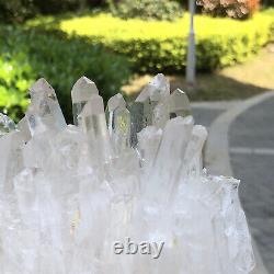 2.83lb Grande Pierre De Guérison De Spécimen De Cristal Blanc À Quartz Naturel