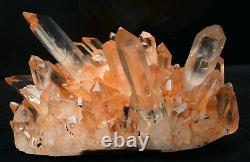 2.86lb Naturel Beau Quartz Rose Cristal Cluster Minéral Spécimen Rare