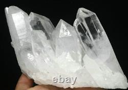 2.86lb Naturel Belle Blanc Quartz Cristal Point Cluster Mineral Specimen