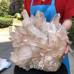 20.6kg Cristal À Quartz Clair Naturel Cluster Minéral Specimen Healing Ch554