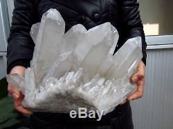 20.8lb Énorme Naturel Clear Quartz Crystal Cluster Points Spécimens