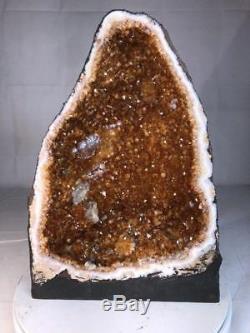 20 Qual. Aaa Citrine Cathedral Geode Crystal Quartz Cluster Spécimen Brésil