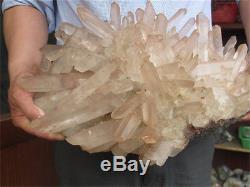 20000g Naturel Tibetain Clear Quartz Cluster Cristal Forme Exceptionnelle Spécimen