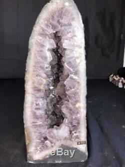 21 Spécimen En Grappes Naturelles Brésil De La Cathédrale Amethyst Geode Crystal Quartz