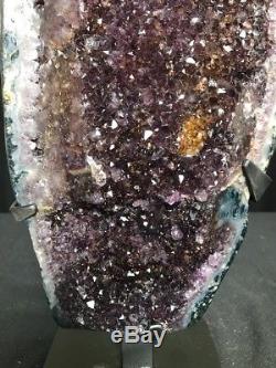 21 Spécimen En Grappes Naturelles Brésil De La Cathédrale Amethyst Geode Crystal Quartz