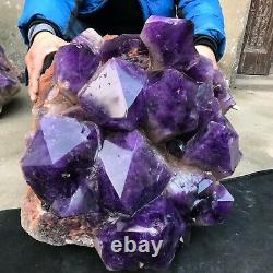 213lb 21 Énorme Améthyste Naturel Cluster Violet Quartz Cristal Spécimen Minéral