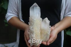 2220g Naturel Squelettique Elestial Clear Quartz Cristal Cluster Spécimen Tibet # 901