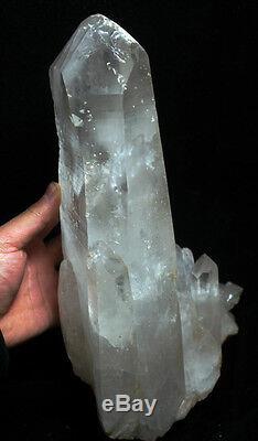 23.8lb A + Natural Beautiful Spécimen Tibétain Cluster Cristal Quartz Clair