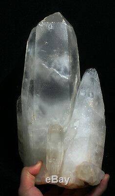23.8lb A + Natural Beautiful Spécimen Tibétain Cluster Cristal Quartz Clair