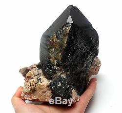 2310g Rare Naturel Noir Cristal Quartz Cluster Minéral Spécimen