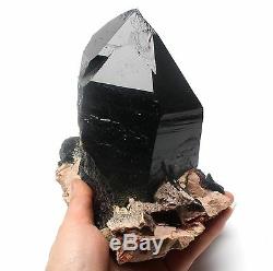 2310g Rare Naturel Noir Cristal Quartz Cluster Minéral Spécimen