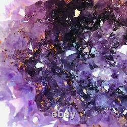 23lb Geode Naturel Améthyste Quartz Cluster Cristal Échantillon Healing T54
