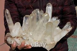 24.18lb Aaa +++ Clair Blanc Naturel Quartz Crystal Cluster Specimen