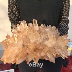 24.6lb 6.3 Naturel Beau Rock Quartz Cristal Cluster Gemme Spécimen Bk9