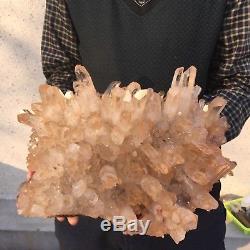 24.6lb 6.3 Naturel Beau Rock Quartz Cristal Cluster Gemme Spécimen Bk9