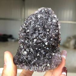 2447g 9pcs Agate Naturelle Géode Améthyste Quartz Cluster Cristal Minéral Healing