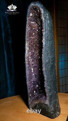 25 Améthyste Cristal Geode Cluster Cathédrale 47 Pounds Livraison Gratuite