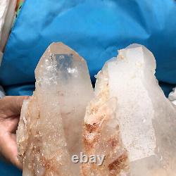 2530g Échantillon minéral de cristal de quartz naturel transparent en grappe.