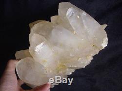 28.3lb Huge Natural Clear Quartz Cristal Cluster Double Points Original Tibétain