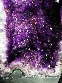 28.5ib 16,7 Naturel Bresil Amethyst Geode Cluster Violet Cristal