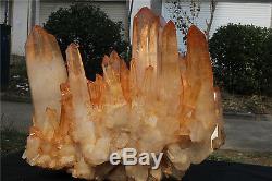 29kg Pretty Natural Tibetan Clear Quartz Crystal Cluster Point Spécimen