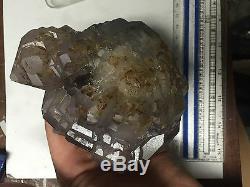 2lb Grand Écran Rare Smokey Amethyst Crystal Cluster Reel Cluster Mine Nc
