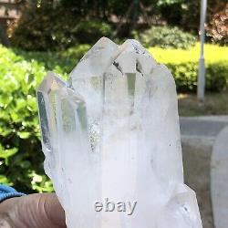 3.05lb Grande Pierre Naturelle De Guérison Des Spécimens En Cristal Blanc À Quartz