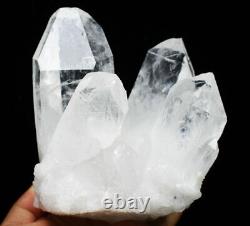 3.16lb Naturel Beau Cristal Blanc Quartz Cluster Point Spécimen Minéral