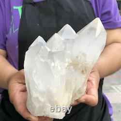 3.1lb Naturel Blanc Transparent Quartz Cristal Cluster Specimen Healing 171