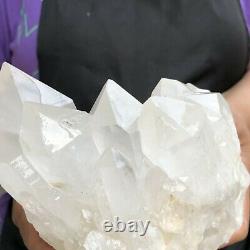 3.1lb Naturel Blanc Transparent Quartz Cristal Cluster Specimen Healing 171