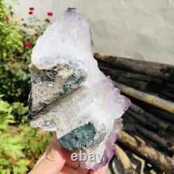 3.2lb Natural Améthyste Brut Quartz Cristal Cluster Geode Mineral Specimens Rough
