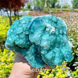 3.3 Lb Superbe Amas De Cristal De Quartz De Fluorite Naturel Madagascar