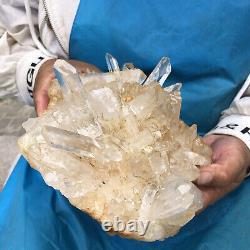 3.36lb Natural Quartz Cluster Crystal Cluster Mineral Specimen Heals 413