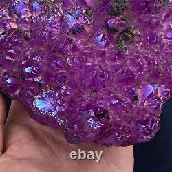 3.41lb Naturel Violet Cluster Quartz Cristal Point Minéral Spécimen Gemme Xc475