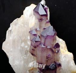 3.42 Lb Natural Violet Squelettique Amethyst Quartz Cristal Spécimen Cluster