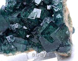 3.48lb Viridis Naturelles Cubic Fluorite Crystal Cluorite Cluster Mineral Specimen
